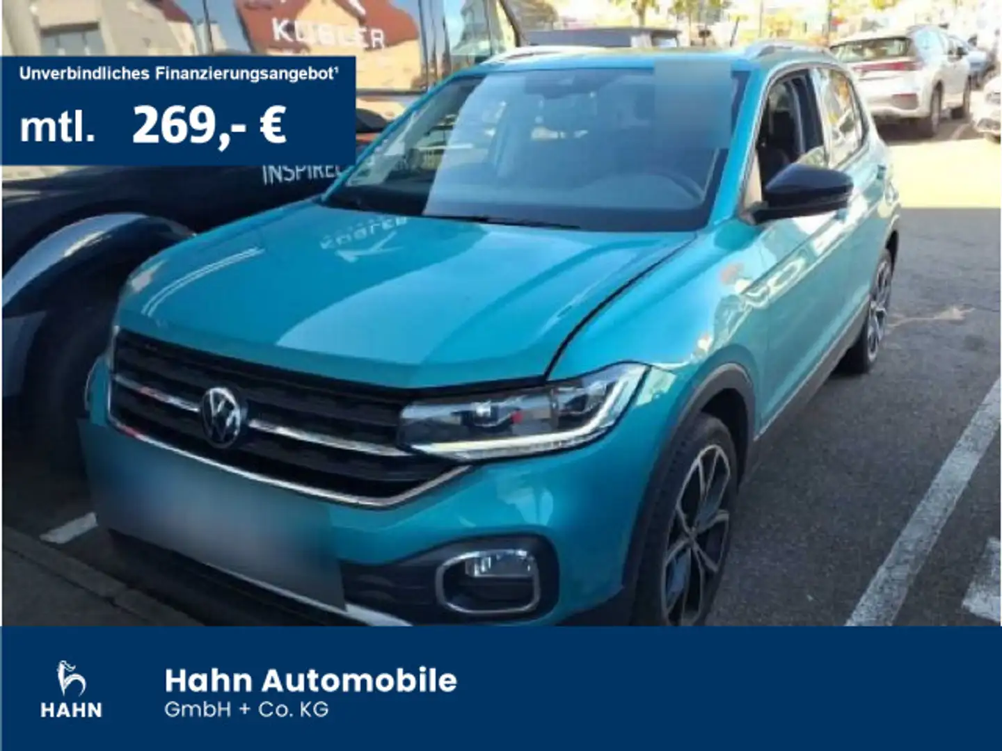 Volkswagen T-Cross 1.0TSI Style ACC AHK LED Navi Totwinkel Grün - 1