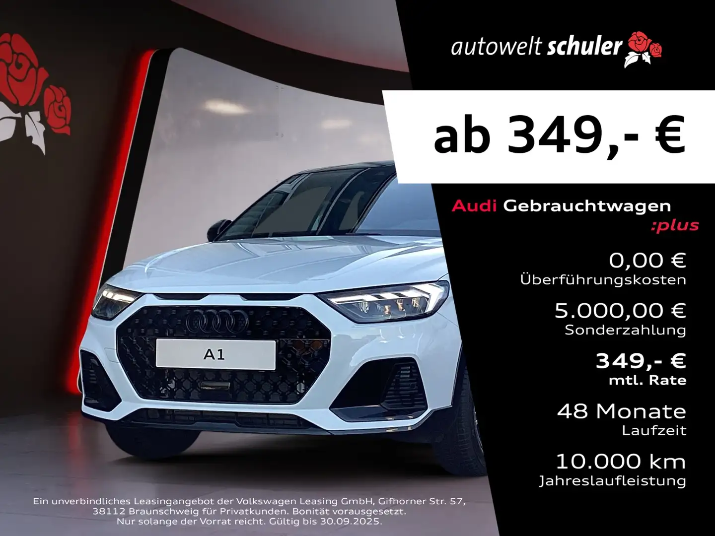 Audi A1 allstreet 30 1.0 TFSI S-tronic RFK LED SHZ Weiß - 1