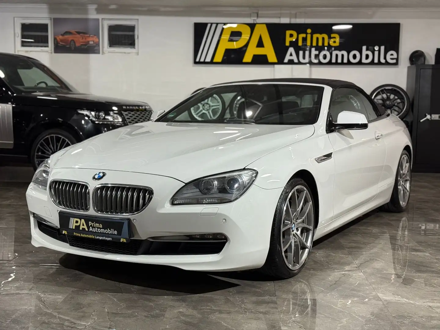 BMW 650 i Cabrio / Keyless HUD Kamera Memory Navi Weiß - 2