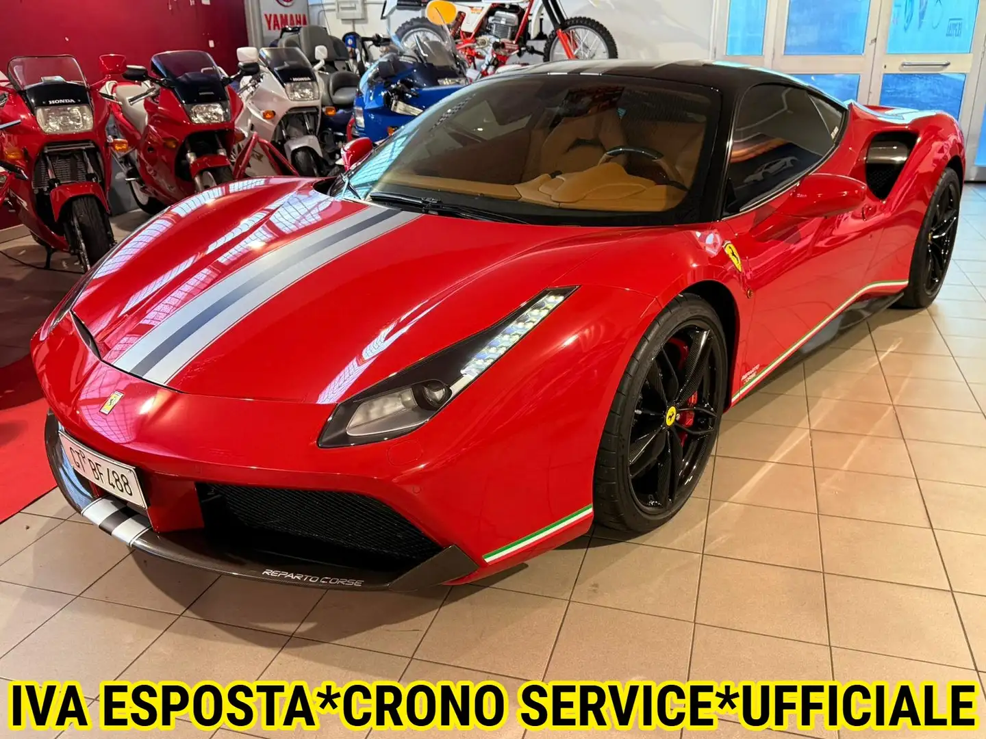 Ferrari 488 3.9 GTB dct*IVA ESP.*FULL BOOK SERV.*LIVREA PISTA Rojo - 1