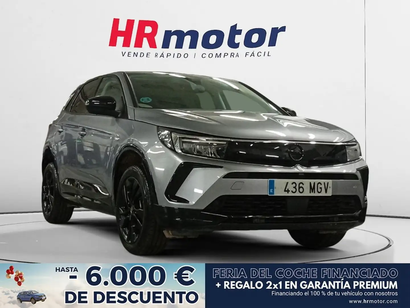 Opel Grandland 1.2 Turbo GS Line Gris - 1