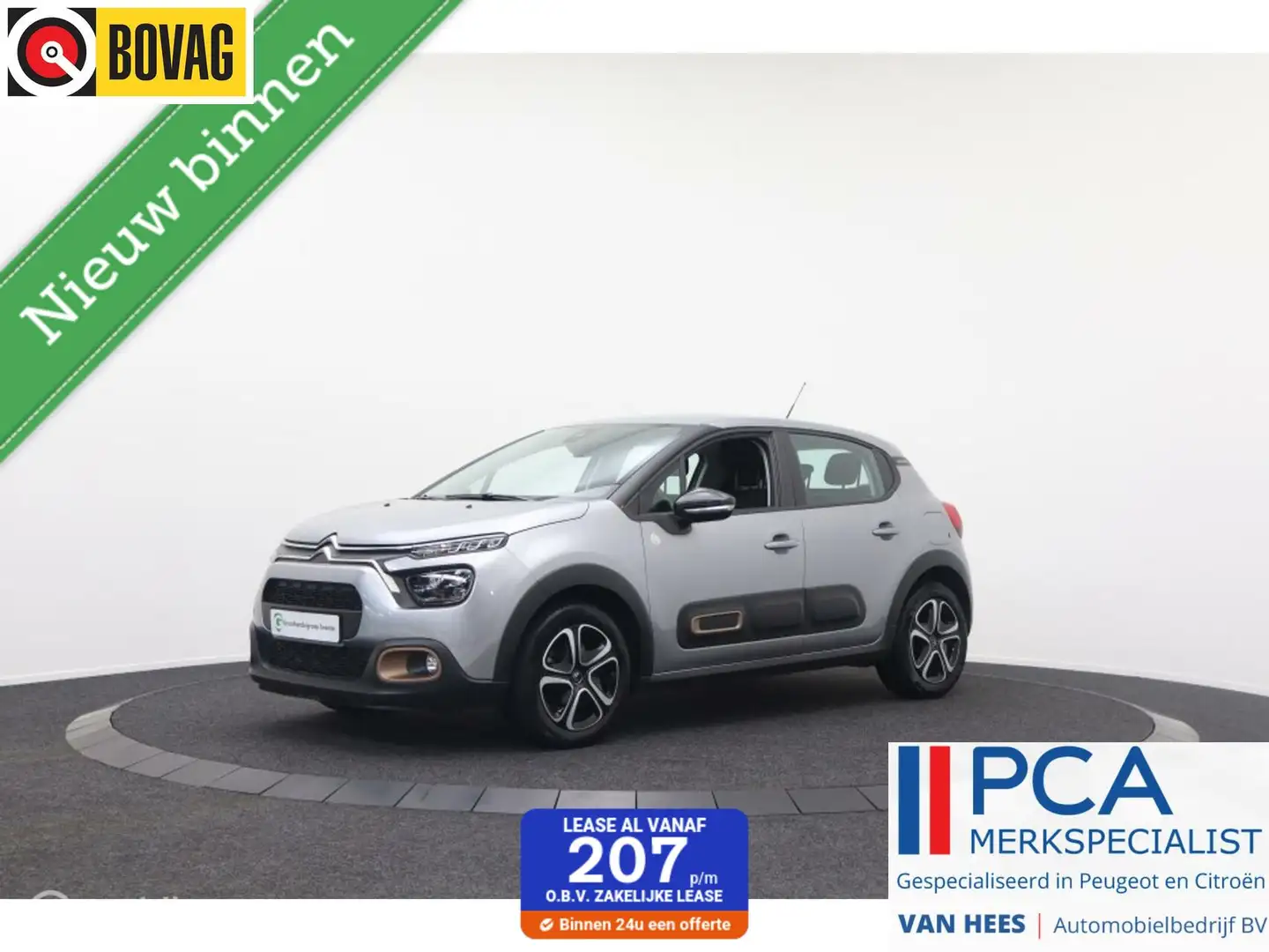 Citroen C3 1.2 PureTech C-Series climate control | carplay na Grijs - 1