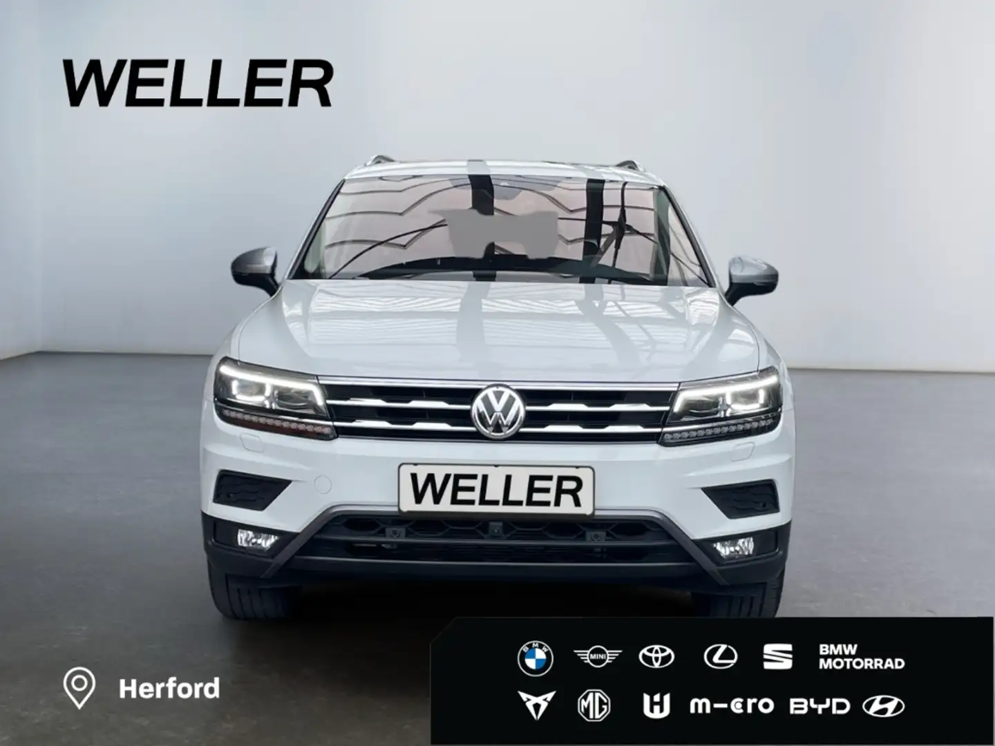 Volkswagen Tiguan Allspace 2.0 TDI 4M DSG Highline *HUD*360°* Weiß - 2