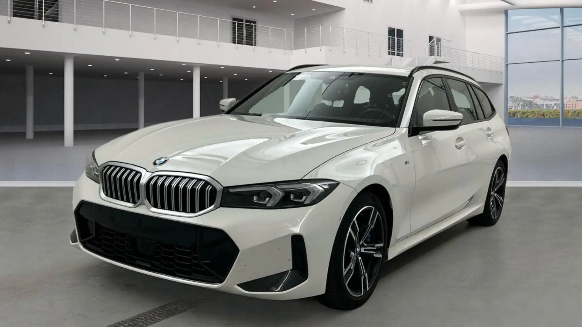 BMW 330 i Touring ACC*LED LICHT*WIDESCREEN M Sport Blanc - 2