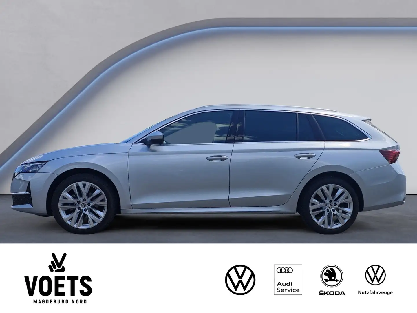 Skoda Octavia Combi 2.0TDI SELECTION LED+Navi+Sitzhzg. Grau - 2