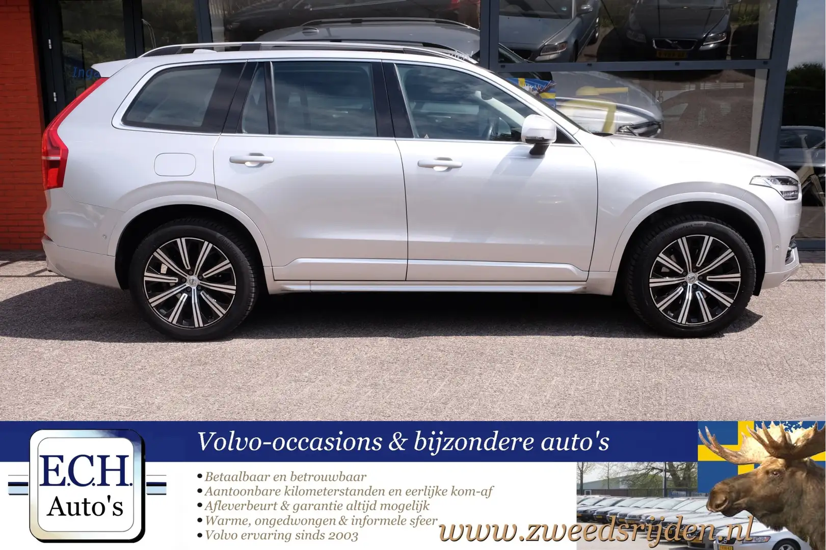 Volvo XC90 D5 235 pk AUT. AWD Leer, 7 zits, Adaptieve CC, Ele Argento - 2