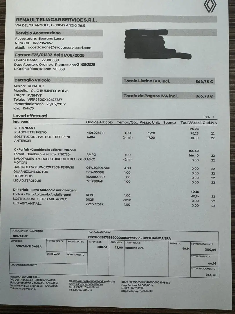 Renault Clio Clio IV 1.5 dci energy Business 75cv VEDI FOTO Bianco - 2