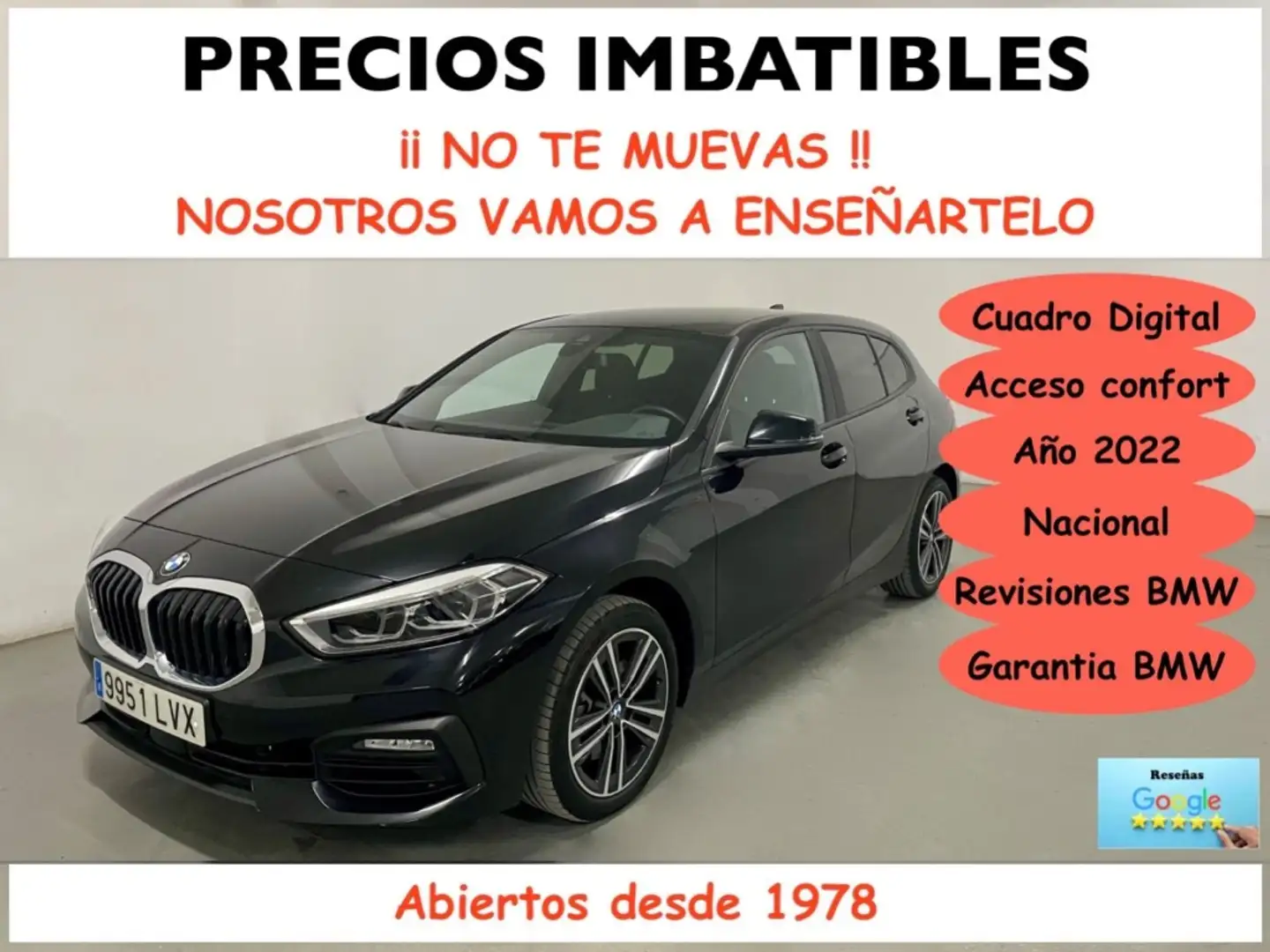 BMW 118 118dA Negro - 2