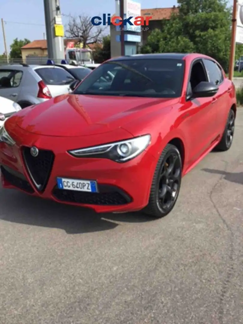Alfa Romeo Stelvio 2.0 Turbo 280 CV AT8 Q4 Veloce 6000 EURO OPT!! Rosso - 1