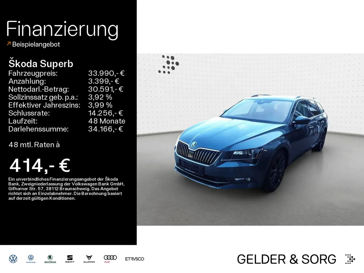 Skoda Superb Combi TDI 4x4 Premium-Edi*Org.-Kilometer* Grau - 1
