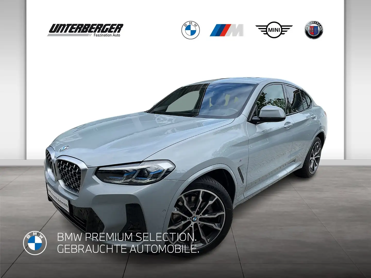 BMW X4 xDrive20d M Sportpaket-Laserlicht-Head Up-AHK-Pano Grau - 1