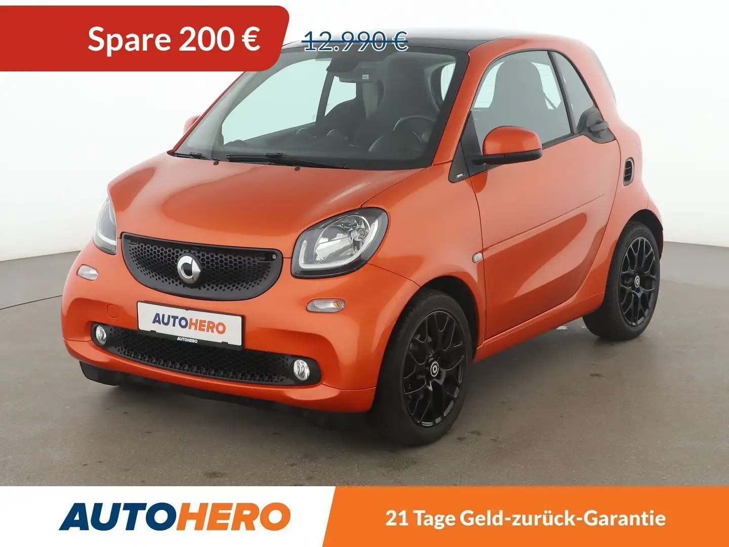 smart forTwo 0.9 Turbo Prime Aut.*NAVI*CAM*SHZ*KLIMA* Orange - 1