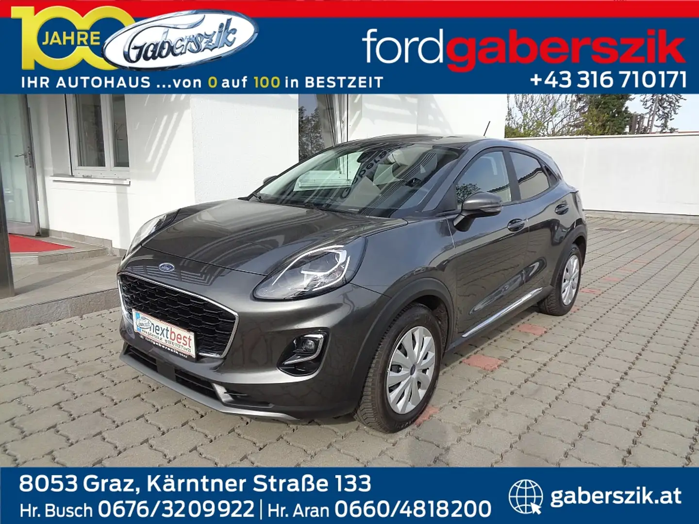 Ford Puma 1,0 EcoBoost Hybrid Titanium Design Grau - 1