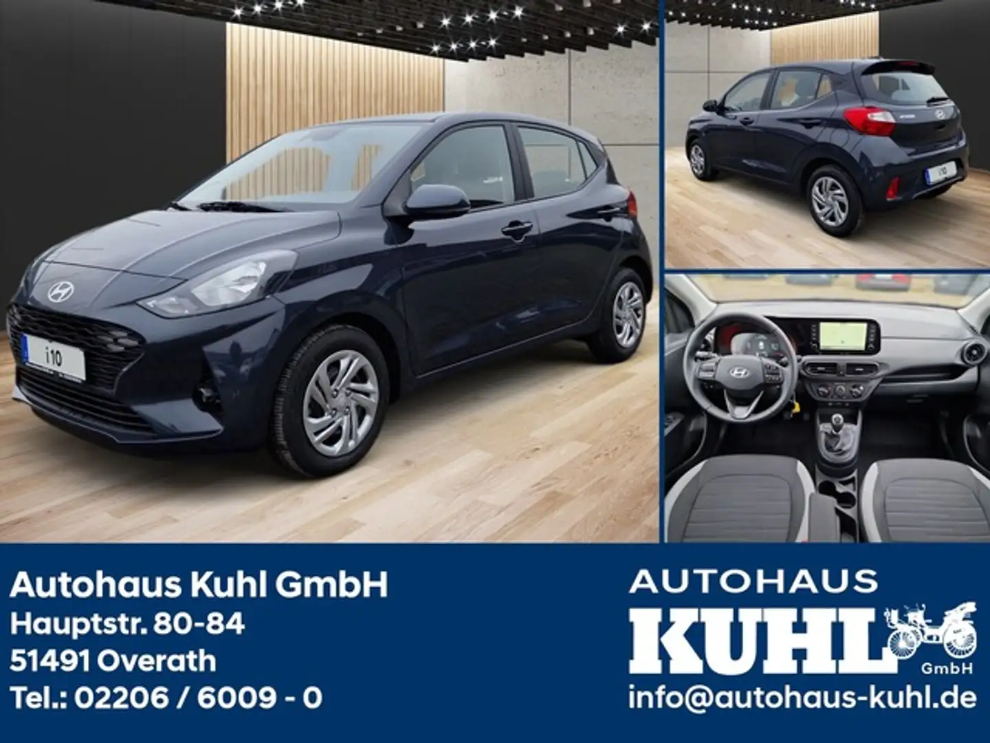 Hyundai i10 1.0 Joker Navi+5Jahre Garantie ab EZ Gris - 1