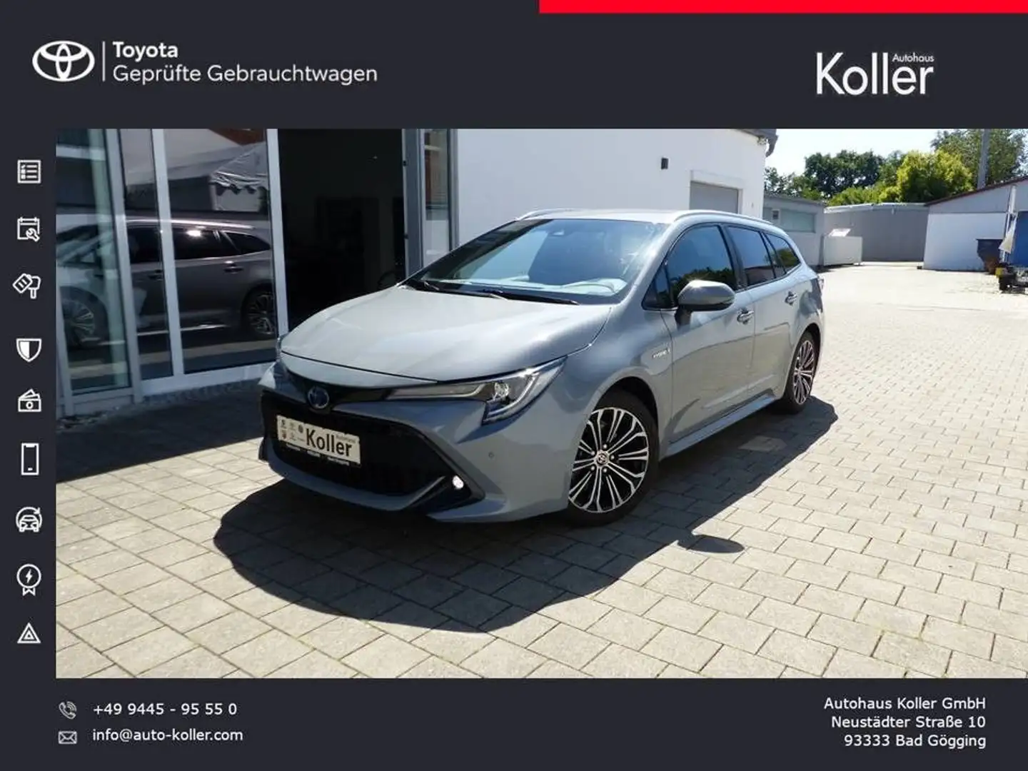 Toyota Corolla TS 2.0 Hybrid TeamD Navi LED SHZ Alu Gris - 1