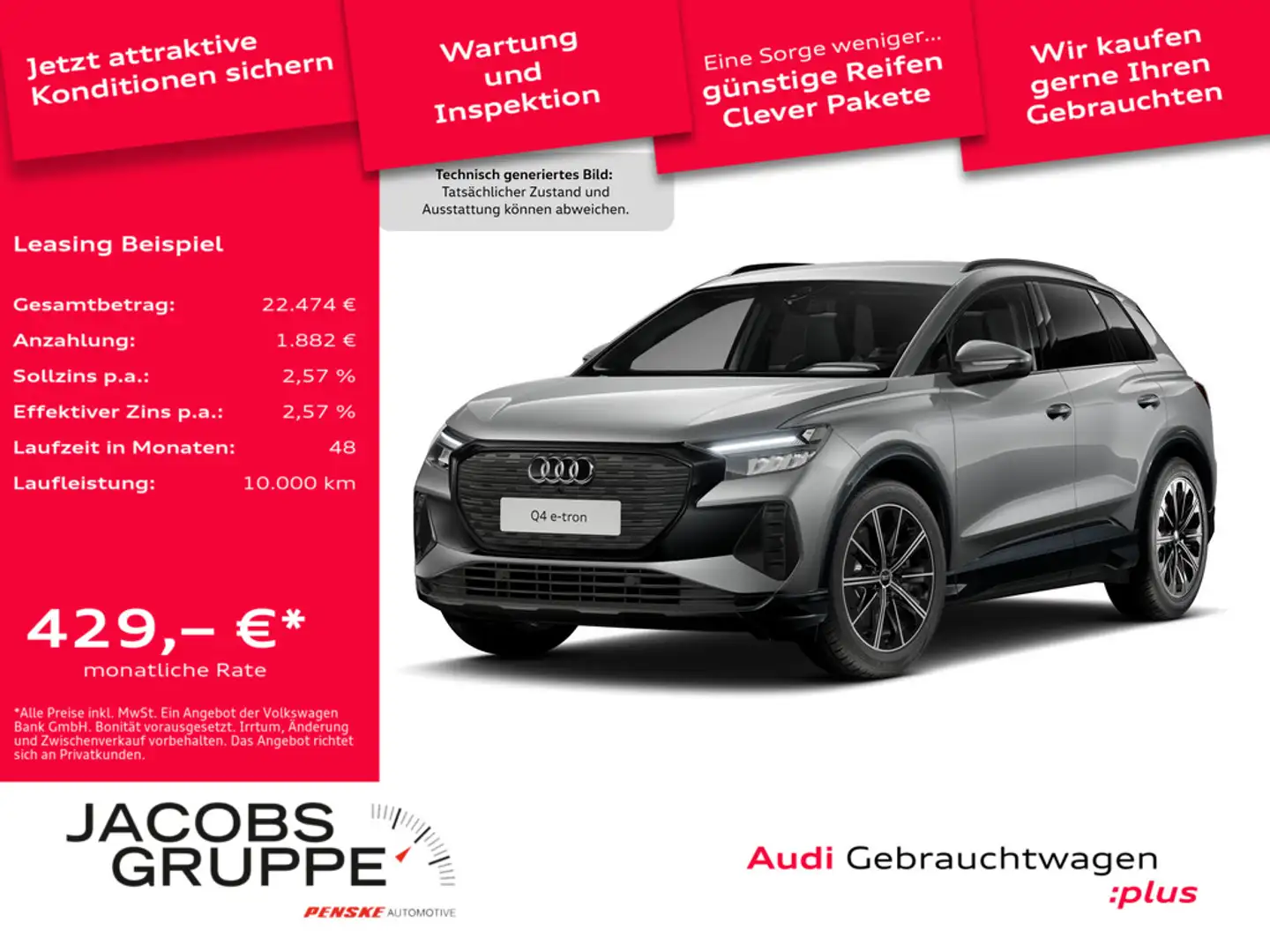 Audi Q4 e-tron Grau - 1