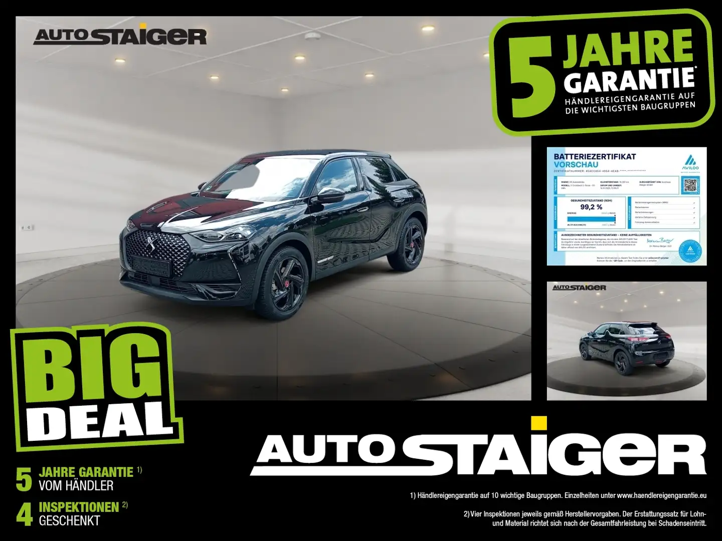 DS Automobiles DS 3 Crossback DS3 Crossback E-Tense *Navi*Standheizung* Schwarz - 1