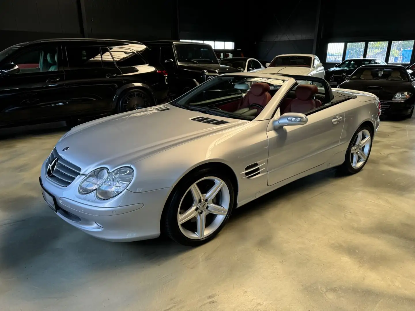 Mercedes-Benz SL 500 AMG 19 ZOLL/UNFALLFREI/LEDER-ROT Silber - 1