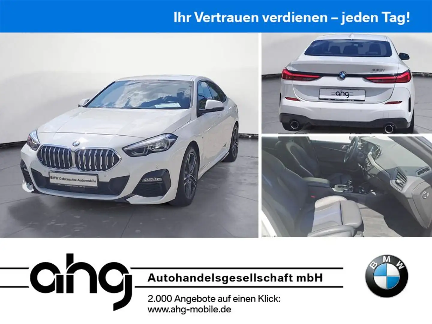 BMW 220iA Gran Coupe M Sport Navi LED Sportsitze PDC Wit - 1