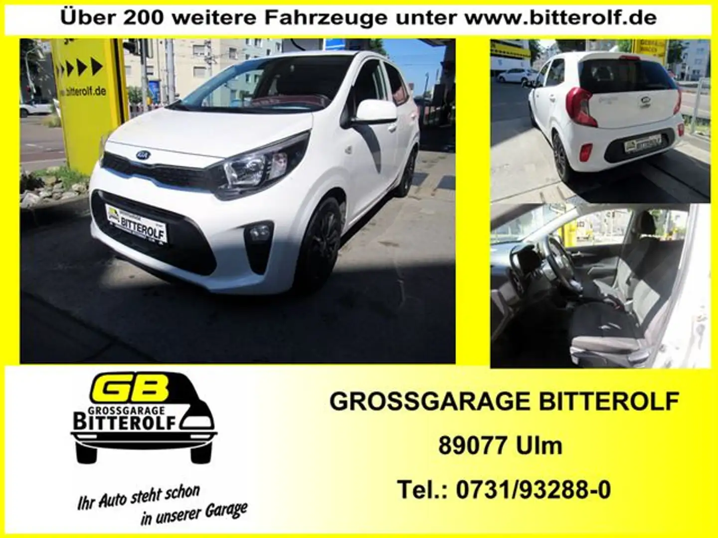 Kia Picanto 1.0 Dream-Team Edition Klima/Alu/SHZ/39T Weiß - 1