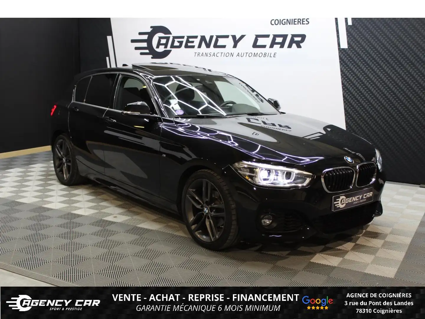 BMW 118 118i - BVA F20 LCI M Sport Ultimate - toit ouvrant - apple Carplay Noir - 1