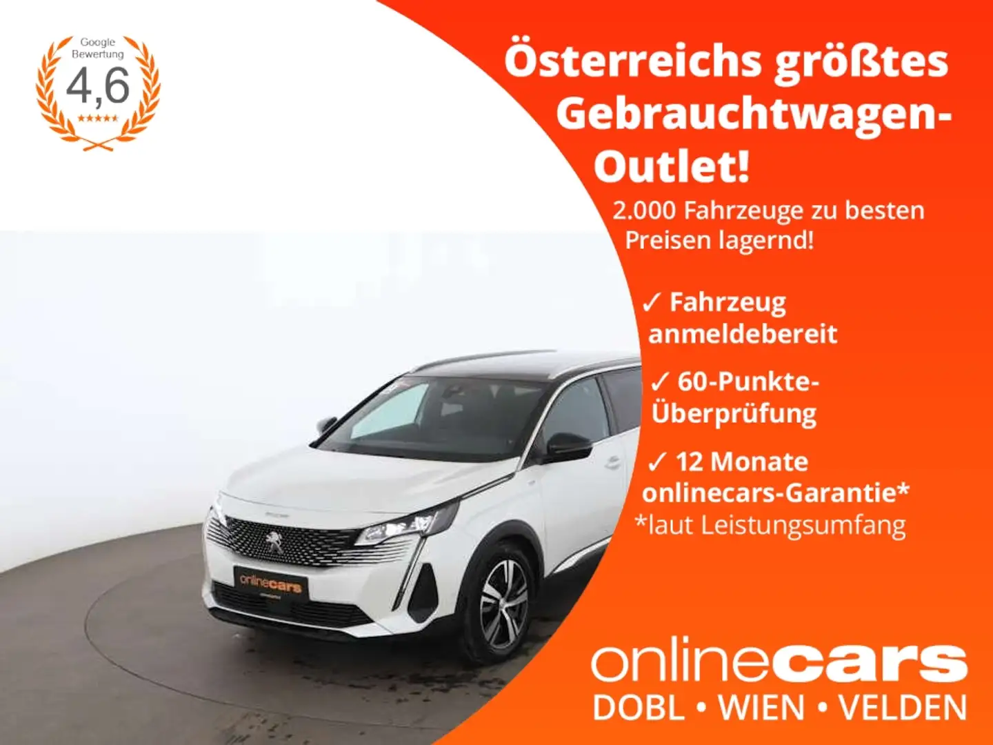 Peugeot 5008 1.5 BlueHDi 13 GT Aut 7-SITZER LED NAVI Weiß - 1