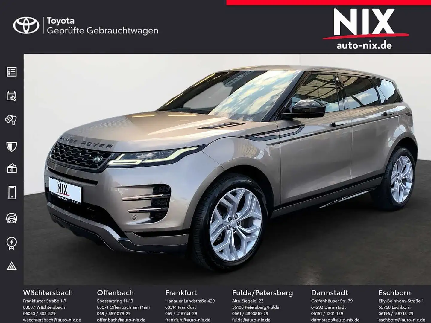 Land Rover Range Rover Evoque 2.0 P200 R-Dynamic SE WKR Braun - 1