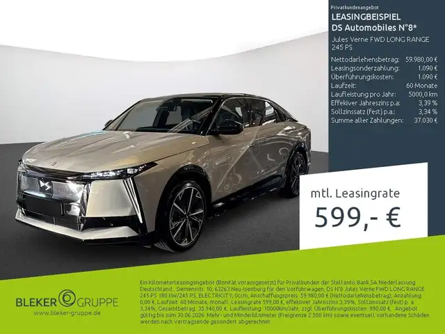 DS Automobiles N°8 Jules Verne FWD LONG RANGE 245 PS