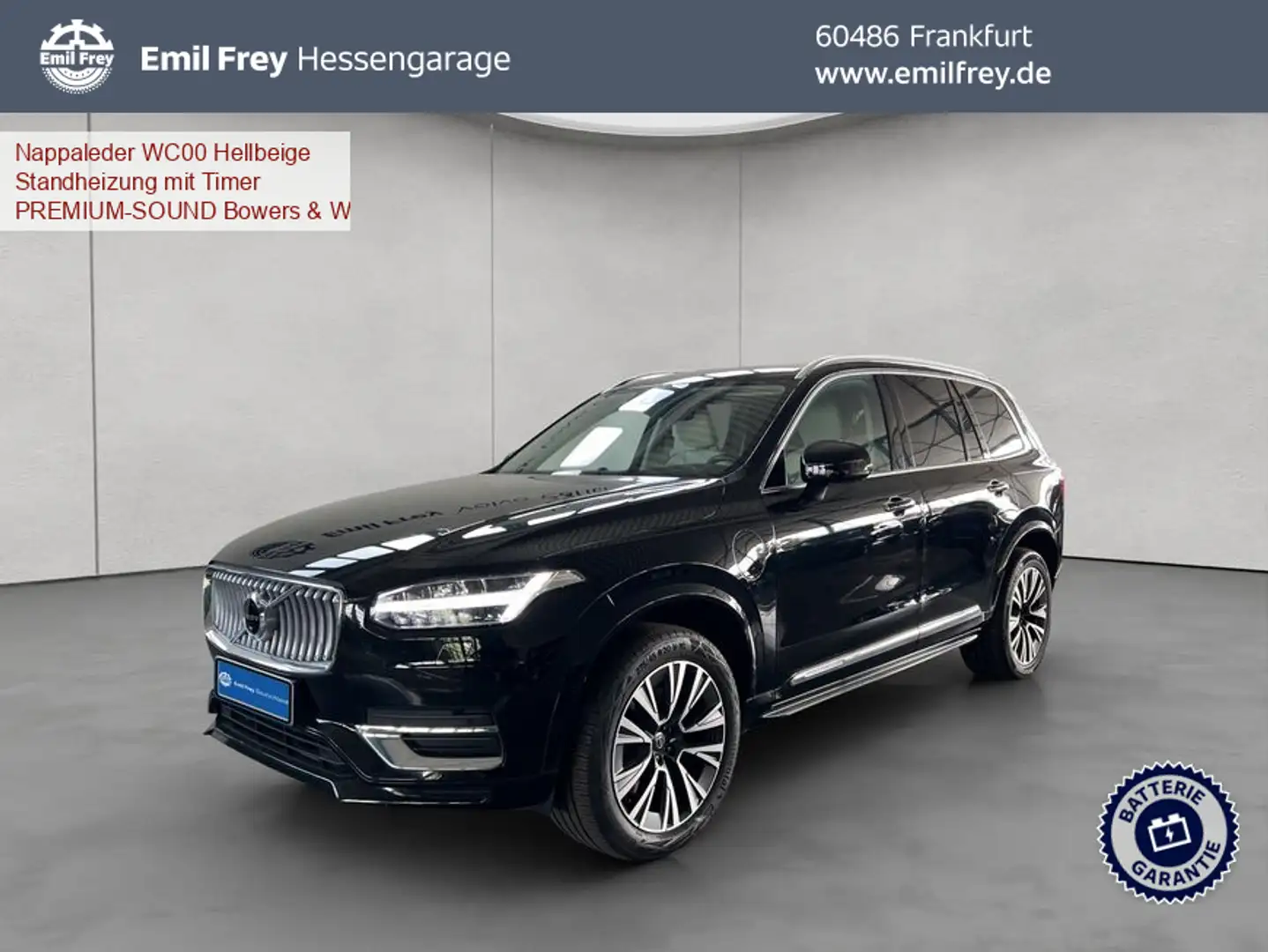 Volvo XC90 XC90 T8 AWD Recharge Inscription 7S Sitzbelüftung Schwarz - 1