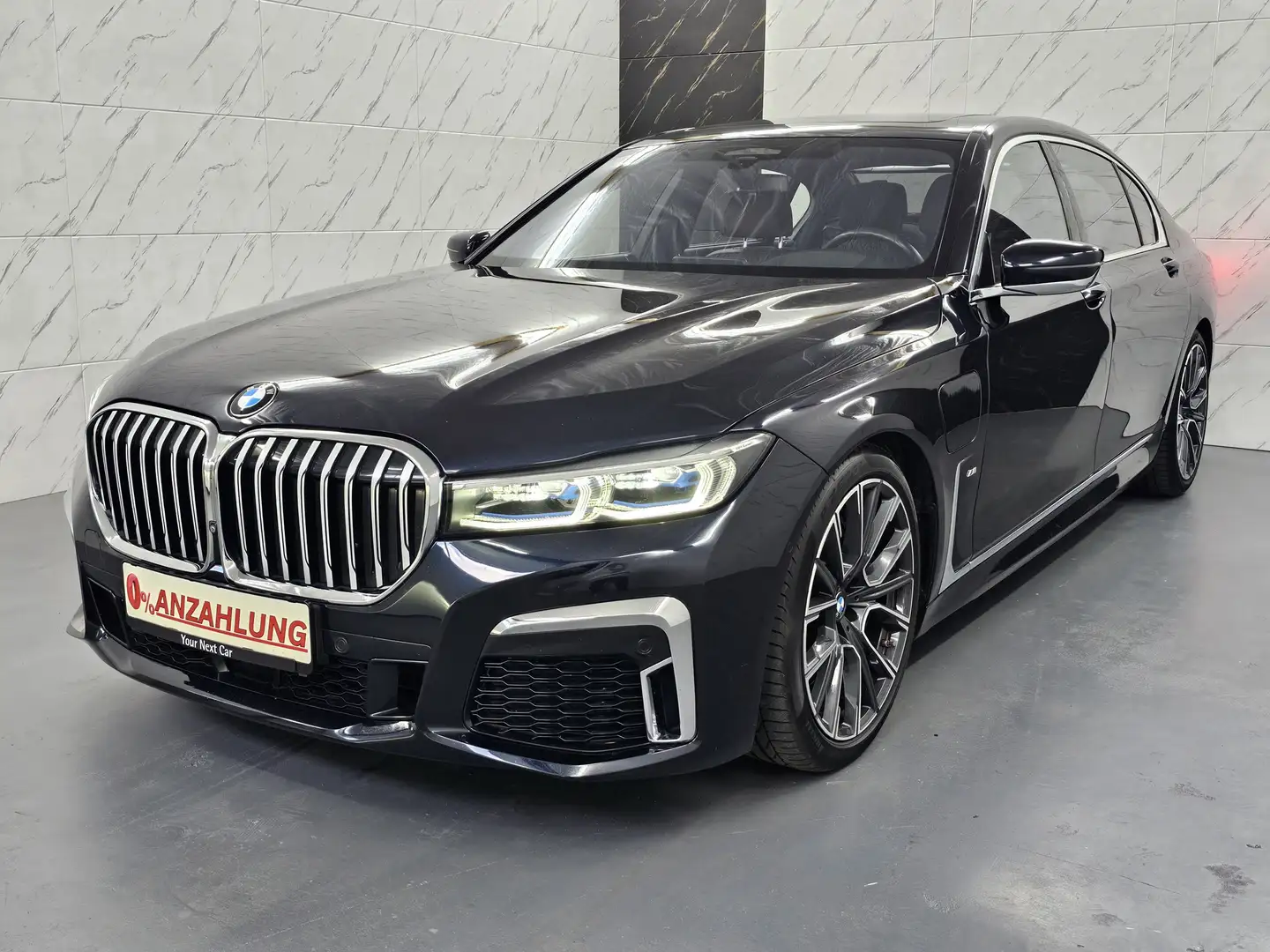 BMW 745 Le xDrive+ACC+360°+Laser+Pano+Memory+H&K+TV Schwarz - 1