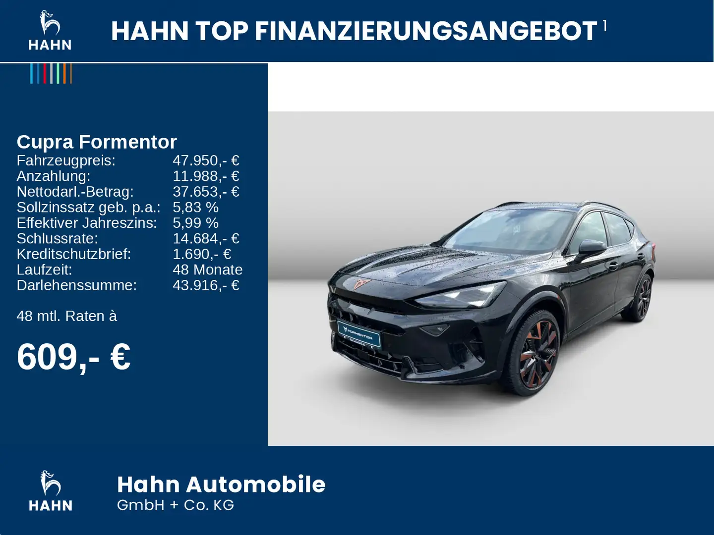 CUPRA Formentor VZ 2.0 TSI 195 kW Sitzh. Lenkradheizun Schwarz - 2
