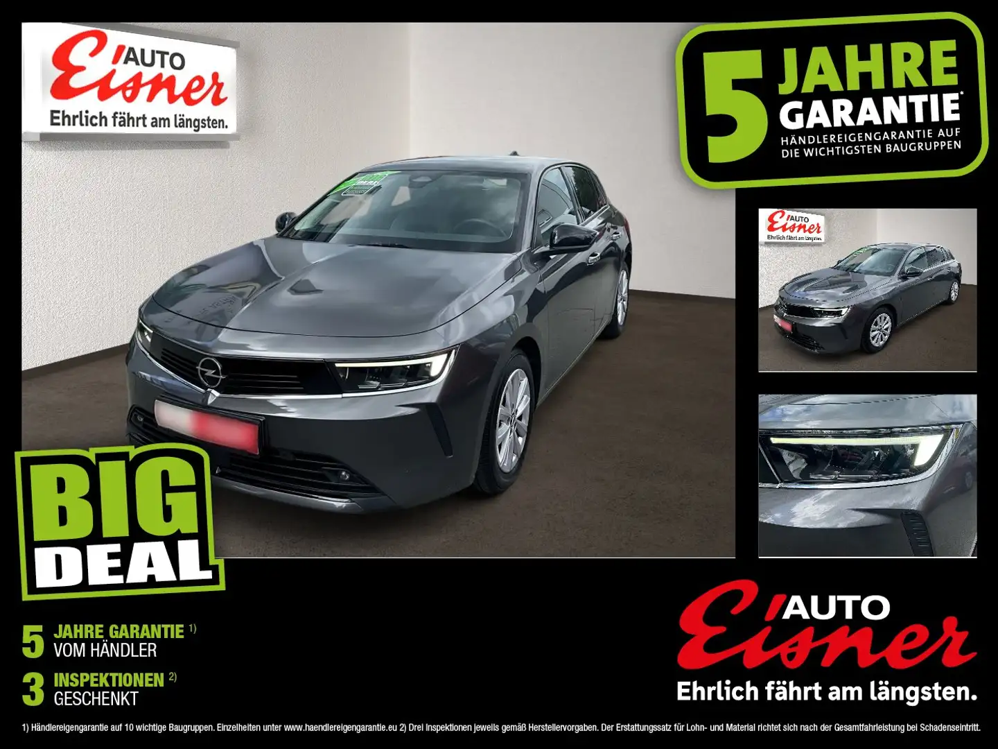 Opel Astra L 1.2 Turbo Business Edition AUT Kam. LED Grau - 1
