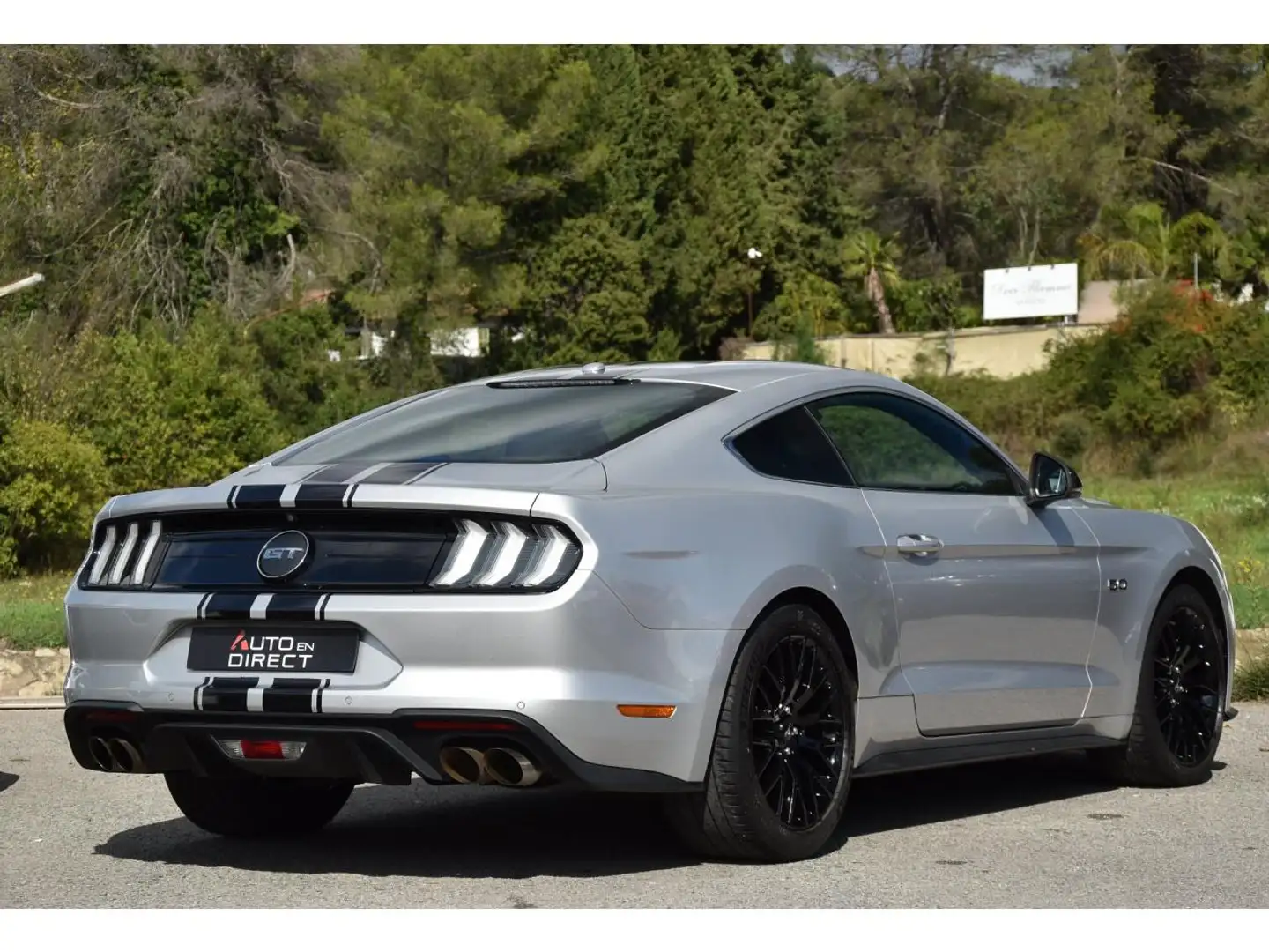 Ford Mustang Mustang Fastback 5.0 V8 Ti-VCT - 450 - BVA  FASTBA Gris - 2