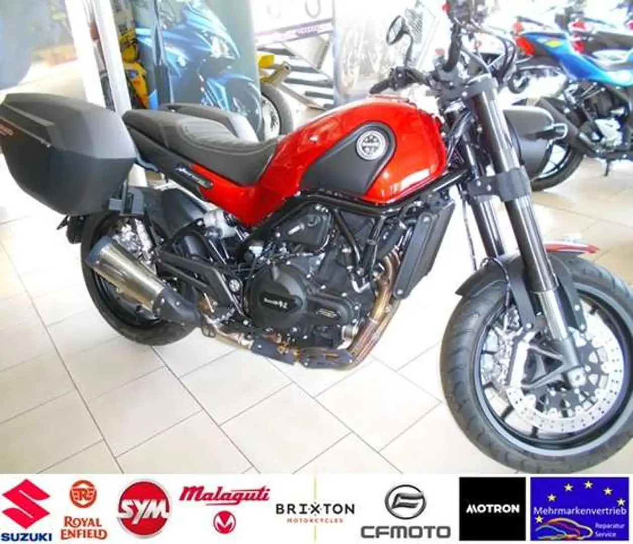 Benelli Leoncino 500 ABS *mit Seitenkoffer und Träger* Czerwony - 1