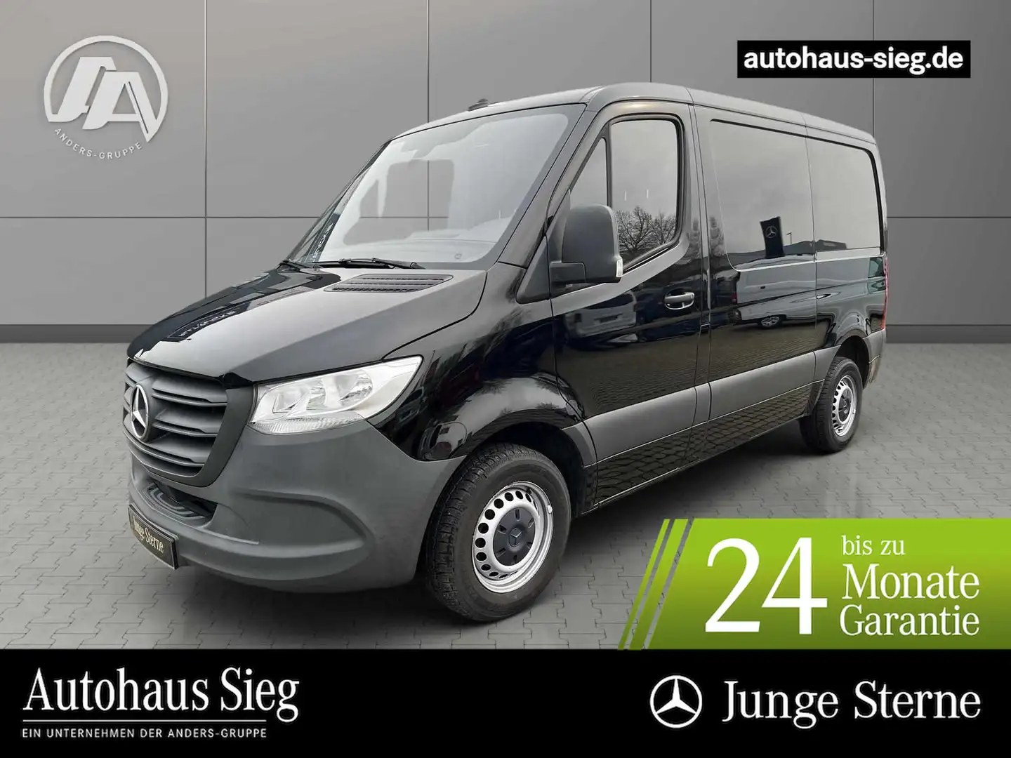 Mercedes-Benz Sprinter 214 L1H1 Kasten Kompakt Klima*Navi*RFK Schwarz - 1