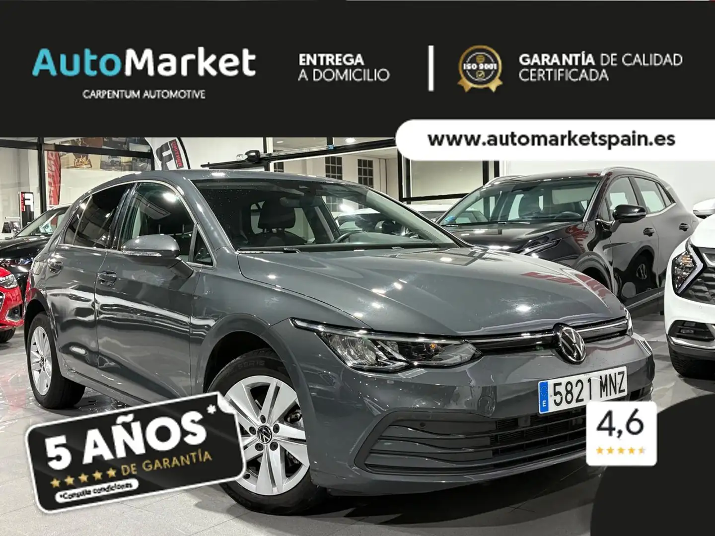 Volkswagen Golf Life 1.5 eTSI DSG Grijs - 1