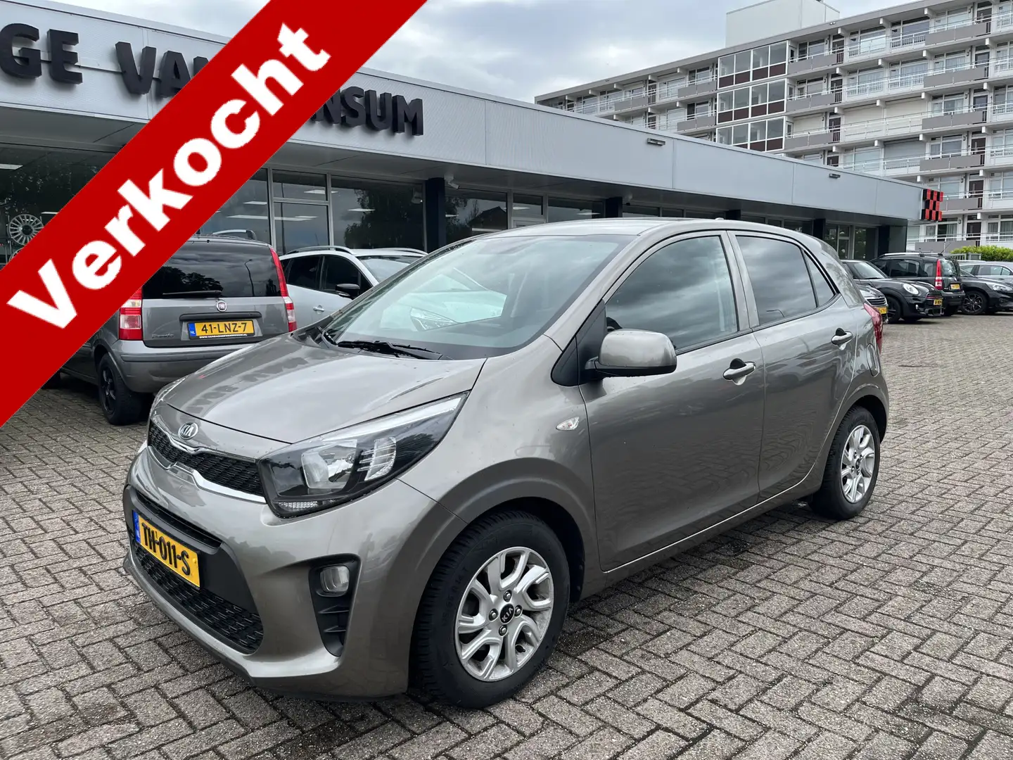 Kia Picanto 1.0 CVVT ComfortPlusLine Navigator Lmv Navi Acamer Gris - 1
