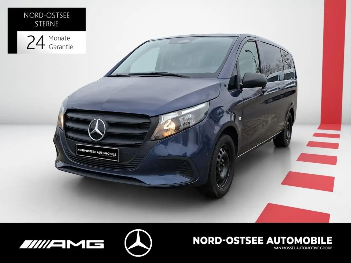 Mercedes-Benz Vito 116 TOURER NEUES MODELL AHK 2,5t KAM MBUX Bleu - 1