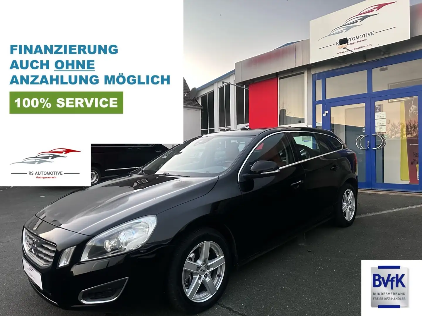 Volvo V60 D5 Kombi Summum 2.4 Autom.*8fach*Navi*Leder* Noir - 1