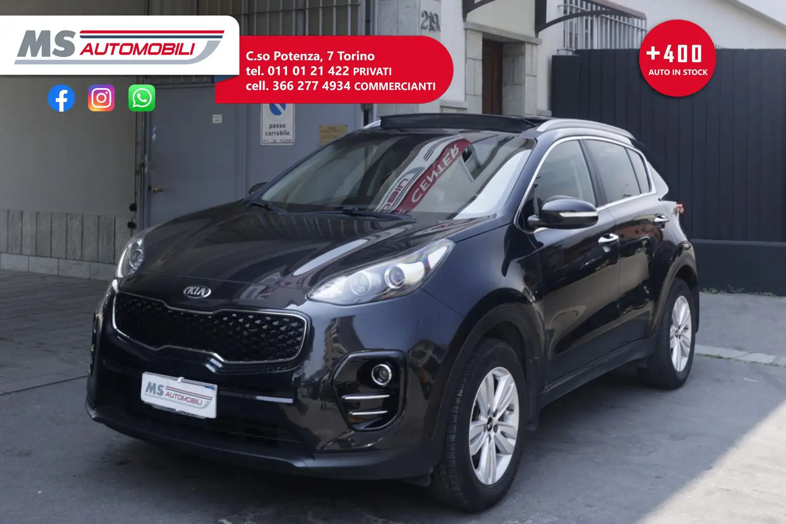 Kia Sportage 1.7 CRDI 141CV DCT7 Stop&Go 2WD GT Line TETTO NAV Nero - 1