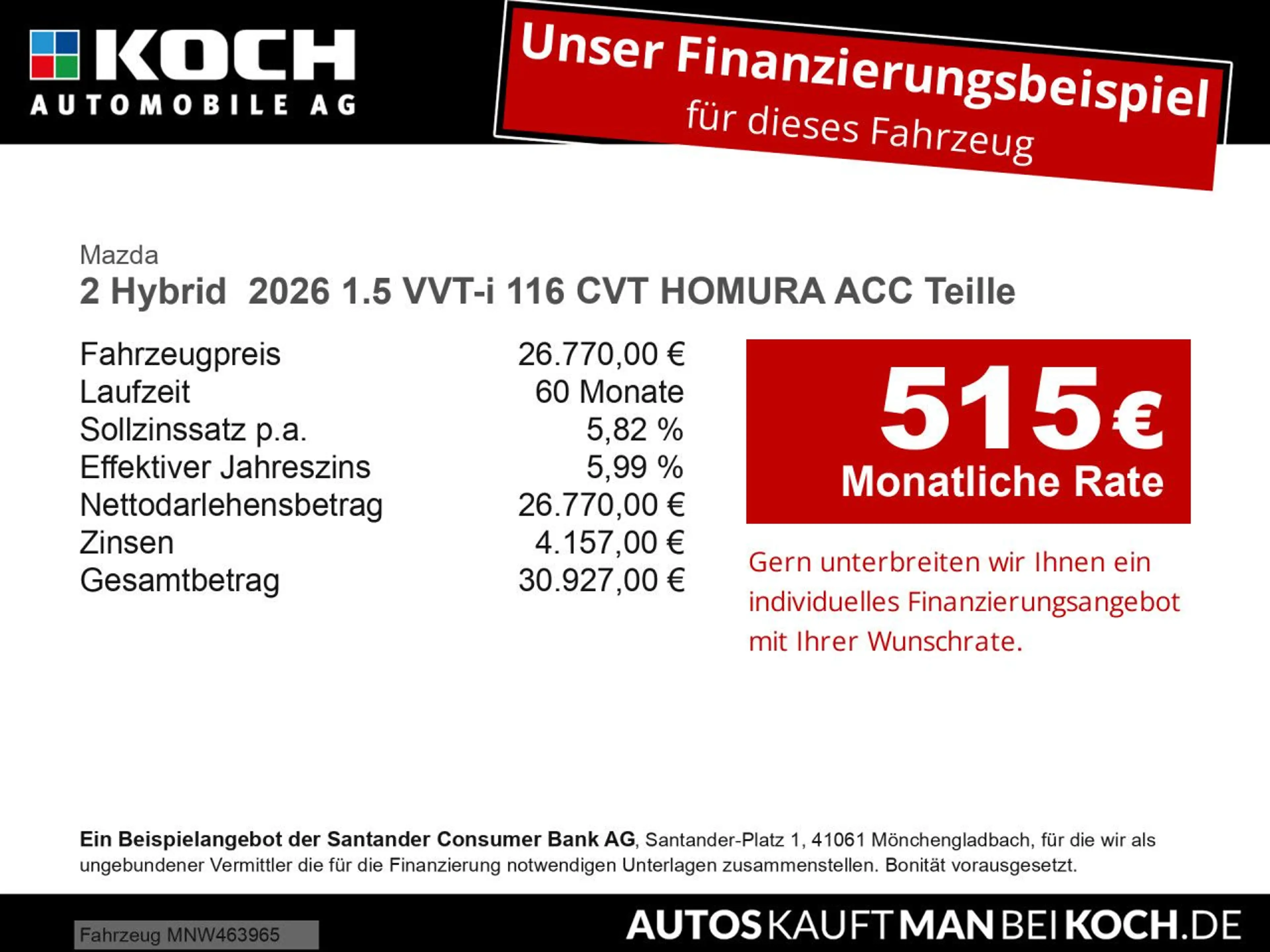 Mazda 2 Hybrid  2026 1.5 VVT-i 116 CVT HOMURA ACC Teille — photo 2