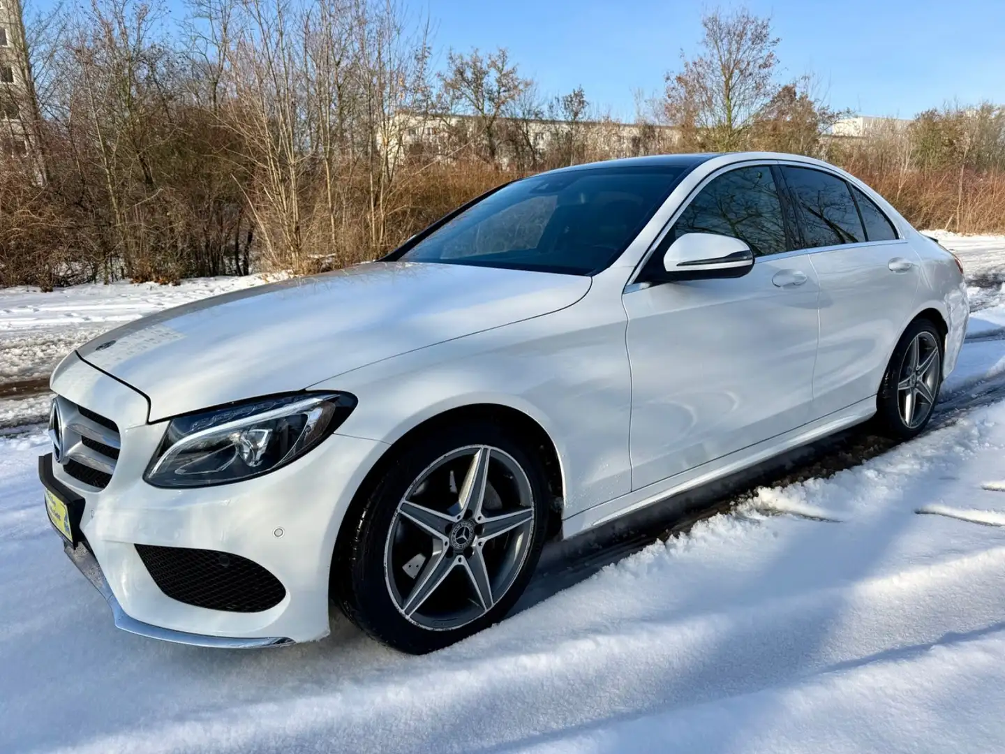 Mercedes-Benz C 200 9G Tronic AMG Line*AMBI*LED*PANO*AHZV*PDC* Blanc - 2