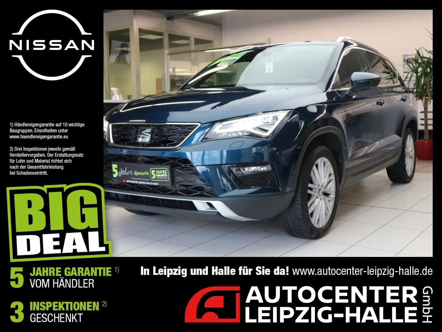 SEAT Ateca 1.5 TSI ACT Xcellence ACC AHK 360° Azul - 1