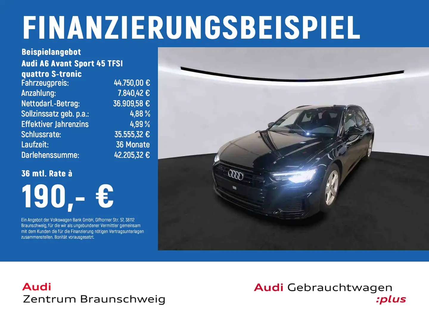 Audi A6 Avant Sport 45 TFSI quattro S-tronic MATRIX-LED... Schwarz - 2
