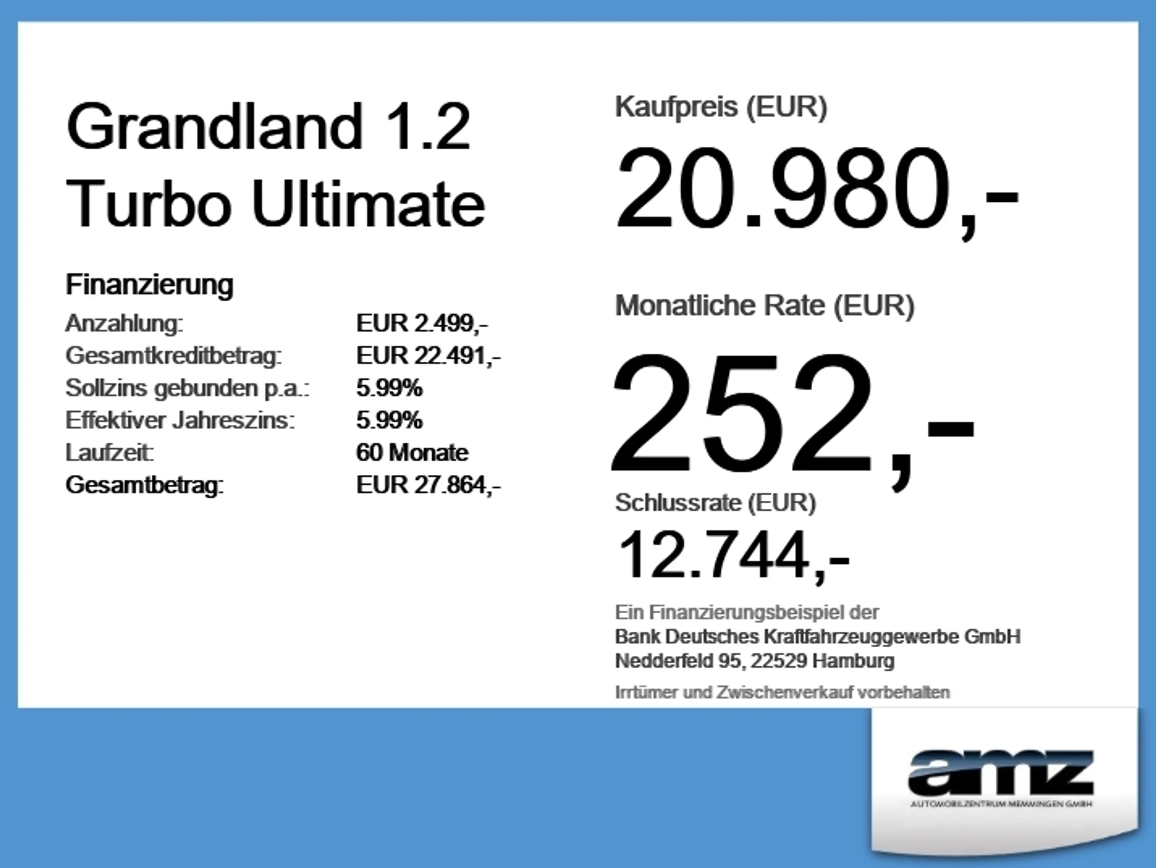 Opel Grandland 1.2 Turbo Ultimate LED+Navi+SHZ+360+LM — photo 6