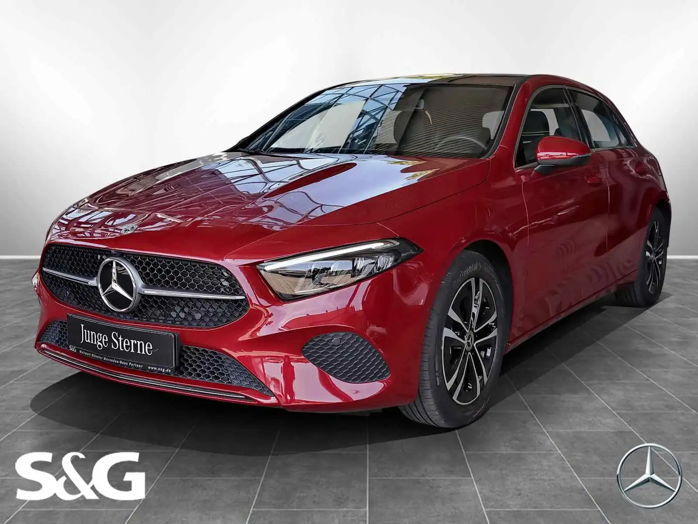 Mercedes-Benz A 200 PANORAMA+SPURHALTE+CARPLAY+KAMERA+LED+17" Rot - 1