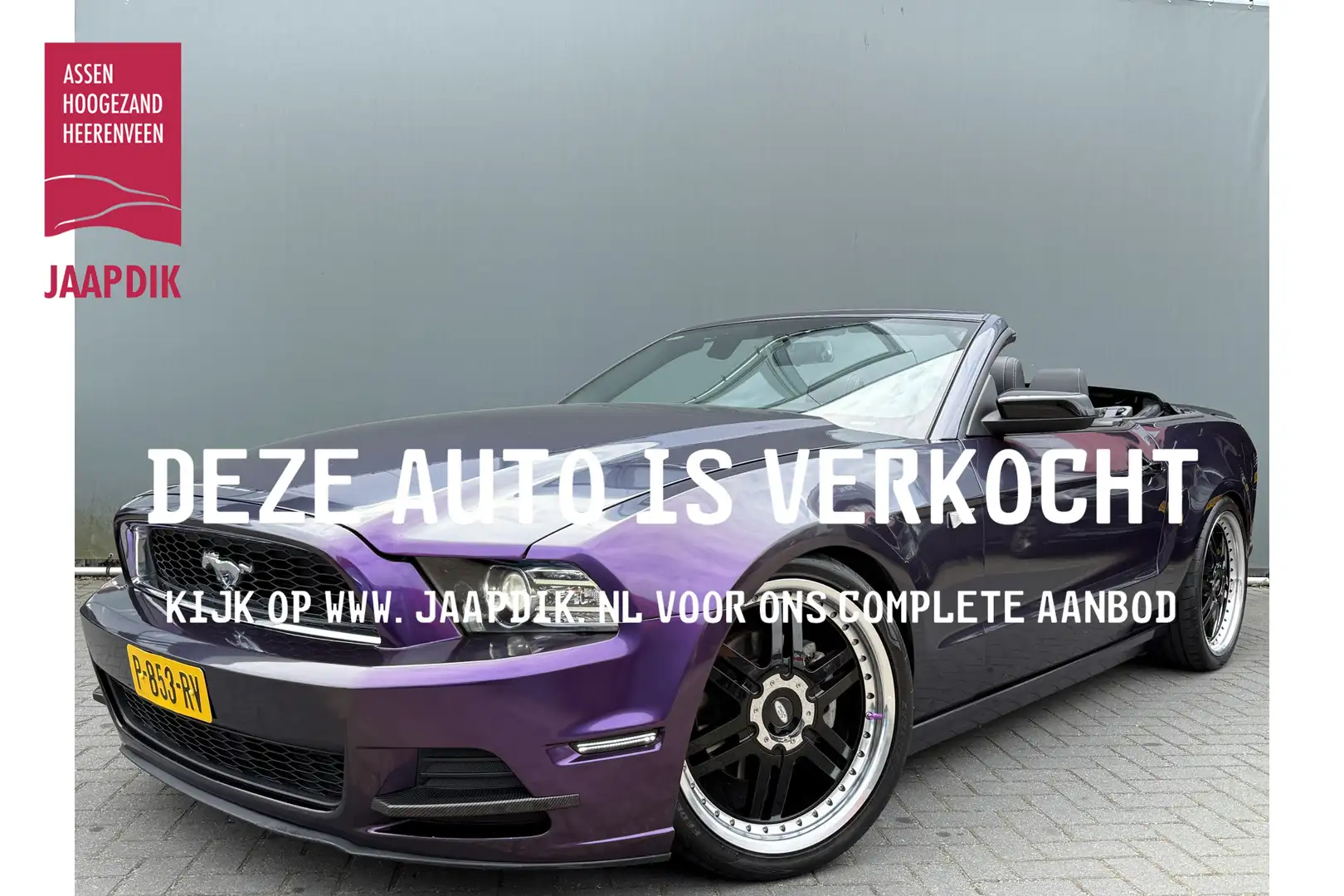 Ford Mustang USA CABRIO BWJ 2012 3.7 309 PK V6 AUTOMAAT / LEDER Violet - 1