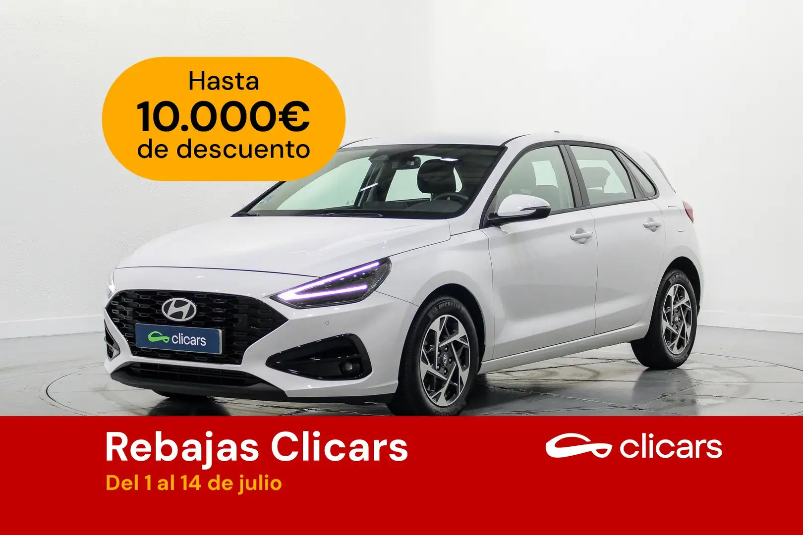 Hyundai i30 1.0 TGDI Klass 48V 100 Blanco - 1