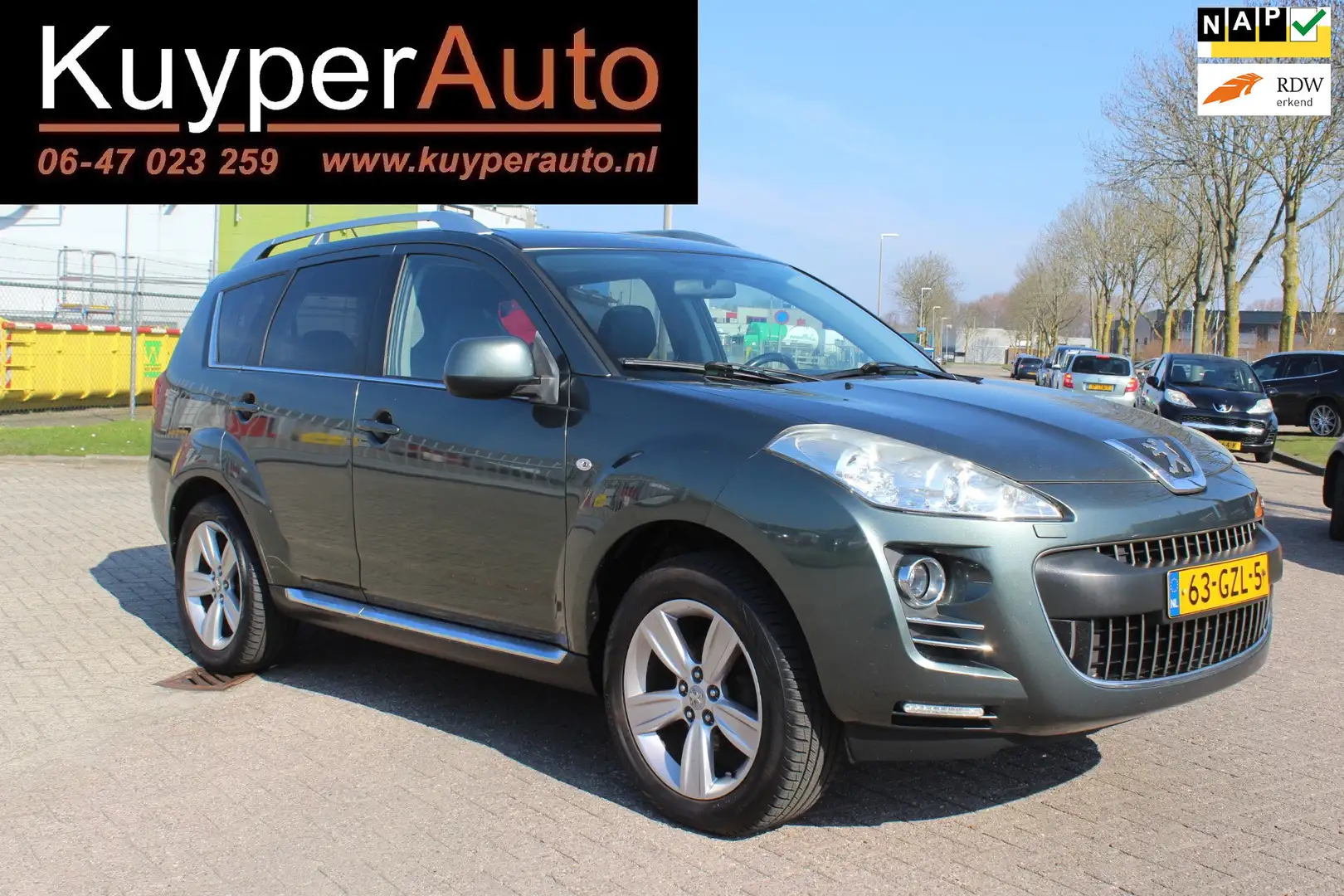 Peugeot 4007 2.4 GT 7p .AUTOMAAT CAMERA TREKHAAK MULTIMEDIA VOO Gris - 1