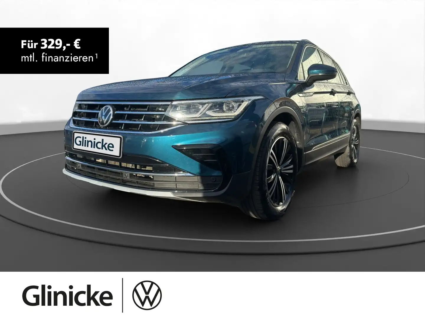 Volkswagen Tiguan 1.5 TSI DSG Elegance RüKa Keyless ACC Mat Blau - 1